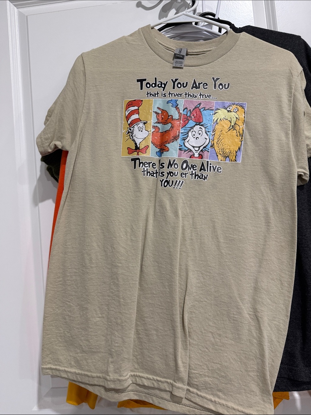Dr. Seuss Beige "Today You Are You" Graphic Tee for Kids